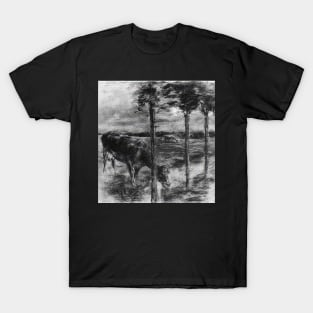 drinking cow - Max Liebermann T-Shirt